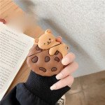 Wholesale Cute Design Cartoon Silicone Cover Skin for Airpod (1 / 2) Charging Case (Chocolate Chip Cookie Bear)